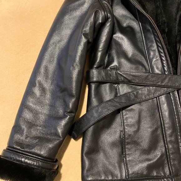 Wilson Leather Jacket Fully Lined w/Faux Fur - Picture 8 of 16